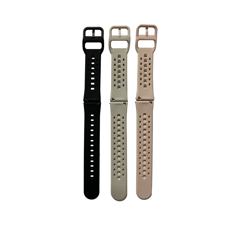 22mm Porous Silicone Strap, Suitable For Outdoor Style, Business Style And Casual Style