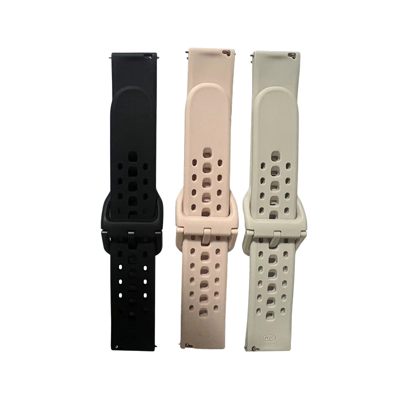 20mm Porous Silicone Strap, Suitable For Outdoor Style, Business Style And Casual Style
