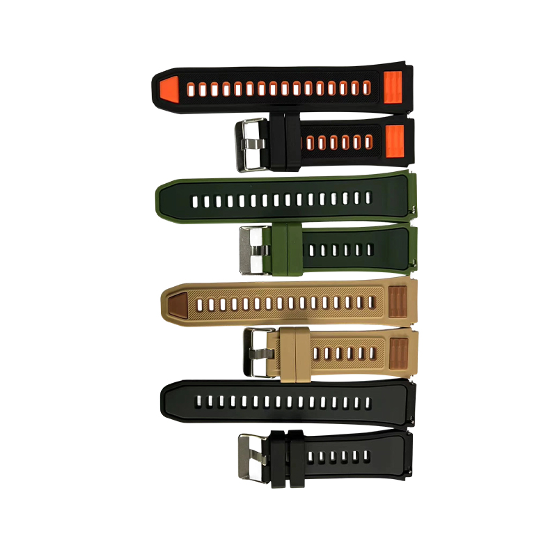 Sports Two-Color Silicone Strap For Outdoor Sports Watch 22mm Interface